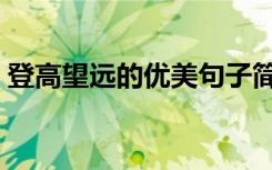 登高望远的优美句子简短精辟（登高望四海）