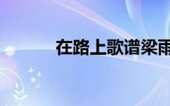 在路上歌谱梁雨（在路上歌谱）