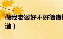 做我老婆好不好简谱钢琴（做我老婆好不好简谱）
