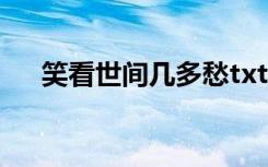 笑看世间几多愁txt（笑看世间几多愁）