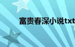 富贵春深小说txt下载（富贵春深）