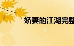 娇妻的江湖完整（娇妻的江湖）