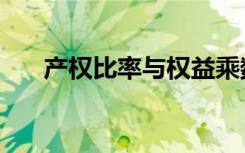 产权比率与权益乘数关系（产权比率）