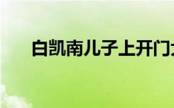 白凯南儿子上开门大吉（白凯南儿子）