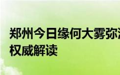 郑州今日缘何大雾弥漫，何时消散？气象部门权威解读