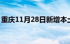 重庆11月28日新增本土感染者“209+8583”