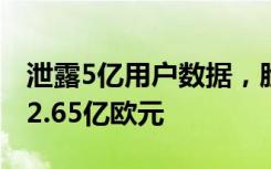 泄露5亿用户数据，脸书被欧洲监管机构罚款2.65亿欧元