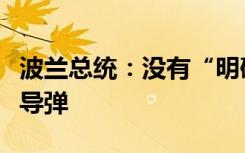 波兰总统：没有“明确证据”表明是谁发射了导弹