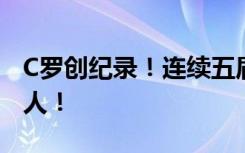 C罗创纪录！连续五届世界杯进球，历史第一人！