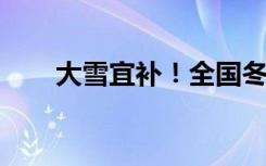大雪宜补！全国冬补吃肉地图请收好