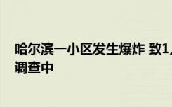 哈尔滨一小区发生爆炸 致1人死亡7人轻微伤 事故原因正在调查中