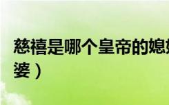 慈禧是哪个皇帝的媳妇（慈禧是哪个皇帝的老婆）