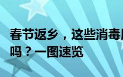 春节返乡，这些消毒用品坐飞机高铁能随身带吗？一图速览