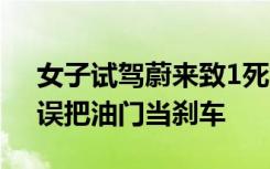 女子试驾蔚来致1死1伤，已被刑拘，蔚来：误把油门当刹车