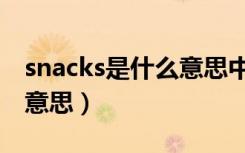 snacks是什么意思中文翻译（snacks是什么意思）