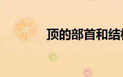 顶的部首和结构（顶的部首）