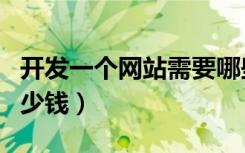 开发一个网站需要哪些知识（开发一个网站多少钱）