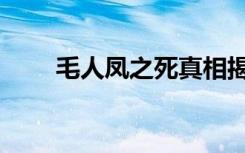毛人凤之死真相揭秘（毛人凤简介）