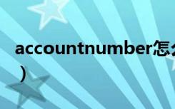 accountnumber怎么读（Accountnumber）