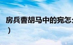 房兵曹胡马中的宛怎么读（房兵曹胡马的意思）