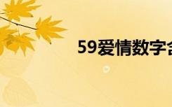 59爱情数字含义（59au）