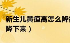 新生儿黄疸高怎么降得快（新生儿黄疸高怎么降下来）