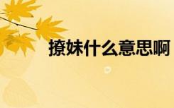 撩妹什么意思啊（撩妹什么意思）