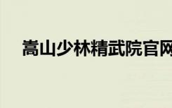 嵩山少林精武院官网（嵩山少林精武院）