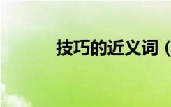 技巧的近义词（技巧的近义词）