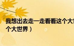 我想出去走一走看看这个大世界dj（我想出去走一走看看这个大世界）