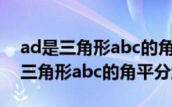 ad是三角形abc的角平分线怎么理解（ad是三角形abc的角平分线）