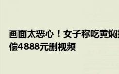 画面太恶心！女子称吃黄焖排骨发现满嘴是蛆，客服提出赔偿4888元删视频