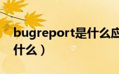 bugreport是什么应用程序（bugreport是什么）