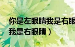 你是左眼睛我是右眼睛的电影（你是左眼睛 我是右眼睛）