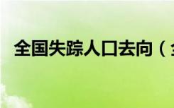 全国失踪人口去向（全国失踪人口信息库）