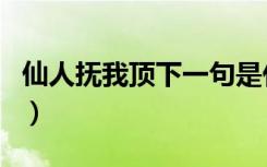仙人抚我顶下一句是什么（仙人抚我顶下一句）