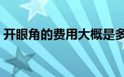 开眼角的费用大概是多少呢（开眼角的费用）