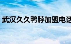 武汉久久鸭脖加盟电话（武汉久久鸭脖加盟）