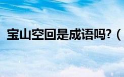 宝山空回是成语吗?（宝山空回是什么意思）