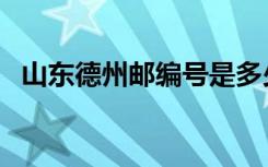 山东德州邮编号是多少啊（山东德州邮编）