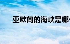亚欧间的海峡是哪个（亚欧间的海峡）