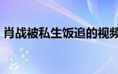 肖战被私生饭追的视频（肖战被私生饭摸手）