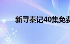 新寻秦记40集免费播放（新寻秦记）