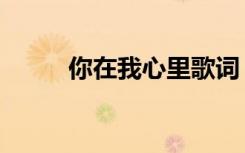 你在我心里歌词（你在我心里面）