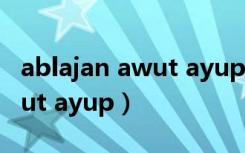 ablajan awut ayup nahxiliri（ablajan awut ayup）