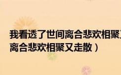 我看透了世间离合悲欢相聚又走散是什么歌（我看透了世间离合悲欢相聚又走散）