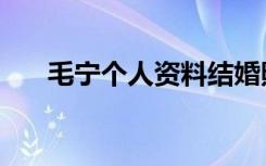 毛宁个人资料结婚照（毛宁个人资料）