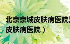 北京京城皮肤病医院是正规医院吗（北京京城皮肤病医院）