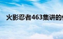 火影忍者463集讲的什么（火影忍者463）