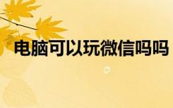 电脑可以玩微信吗吗（电脑可以玩微信吗）